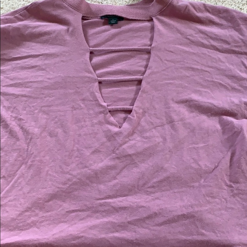 cropped short sleeve shirt